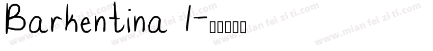 Barkentina 1字体转换
